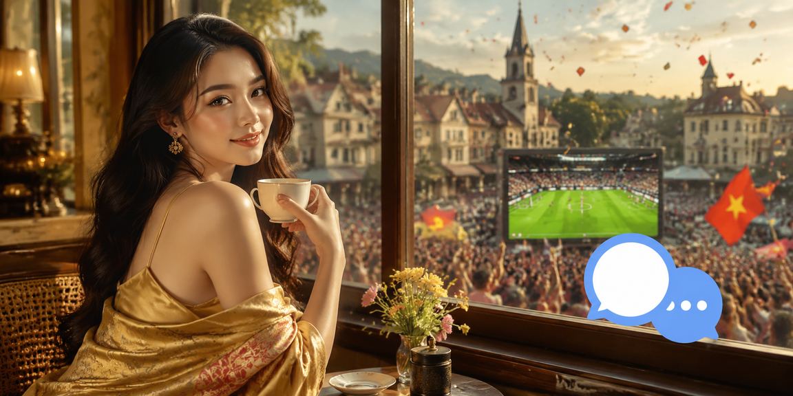 Không gian giải trí hiện đại tại Đà Lạt kết hợp cà phê và màn hình hiển thị trò chơi casino